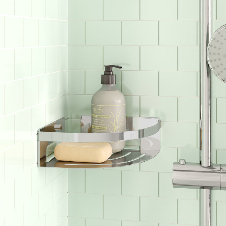 Tiger Corner Metal Wall Mounted Shower Caddy & Reviews Wayfair.co.uk